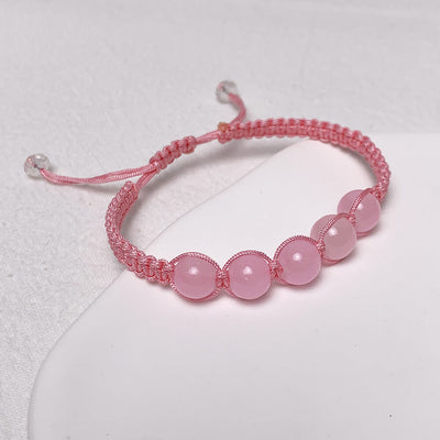 Adjustable-Glass-Beads-Corded-Bracelets-pink
