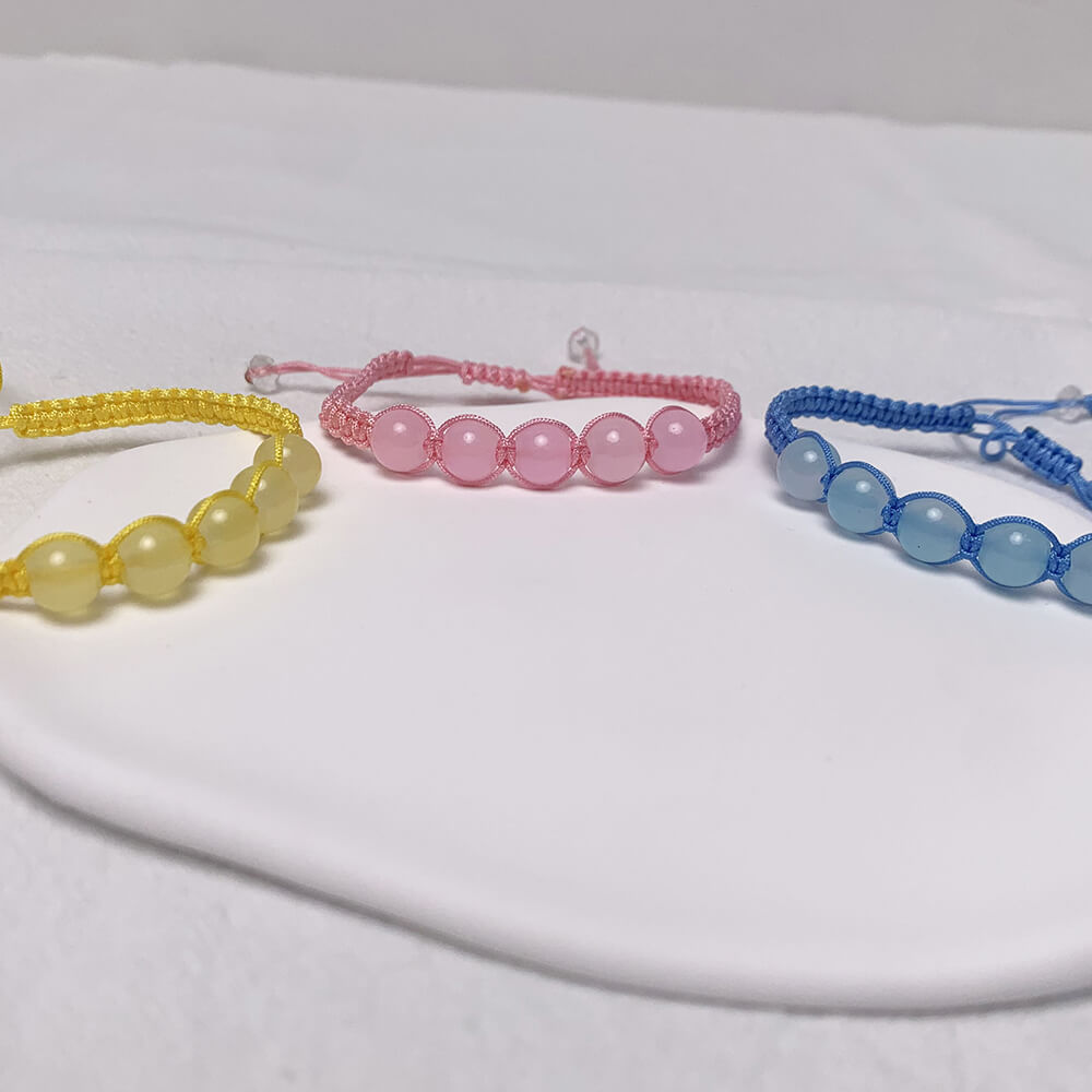 Adjustable-Glass-Beads-Corded-Bracelets-yellow-pink-blue-option-details