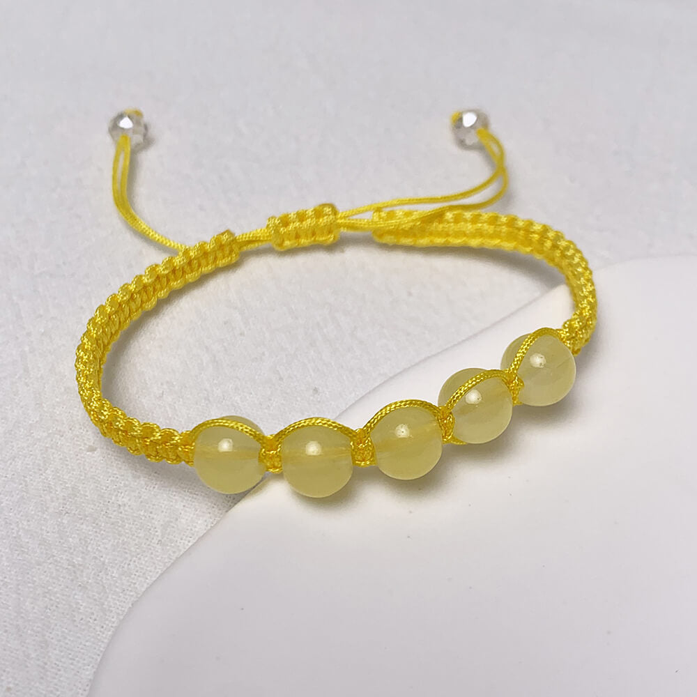 Adjustable-Glass-Beads-Corded-Bracelets-yellow