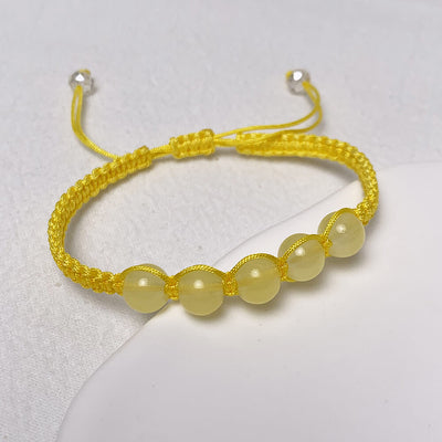 Adjustable-Glass-Beads-Corded-Bracelets-yellow