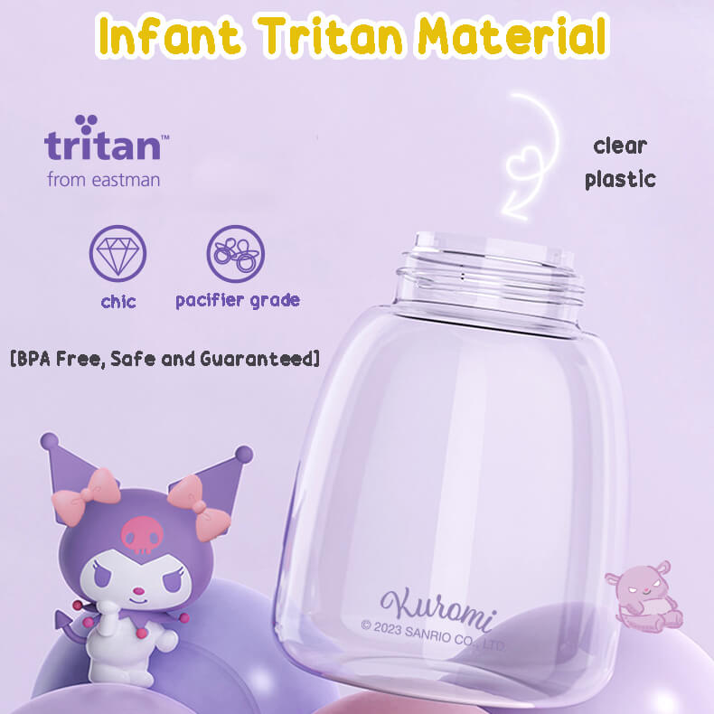 Sanrio Punk Series Tritan Sipper Water Bottle 520ml Kuromi 520ml