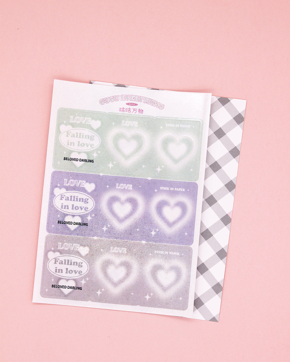 Beloved-Darling-Heart-Stick-In-Paper-Deco-Stickers-mix-colors