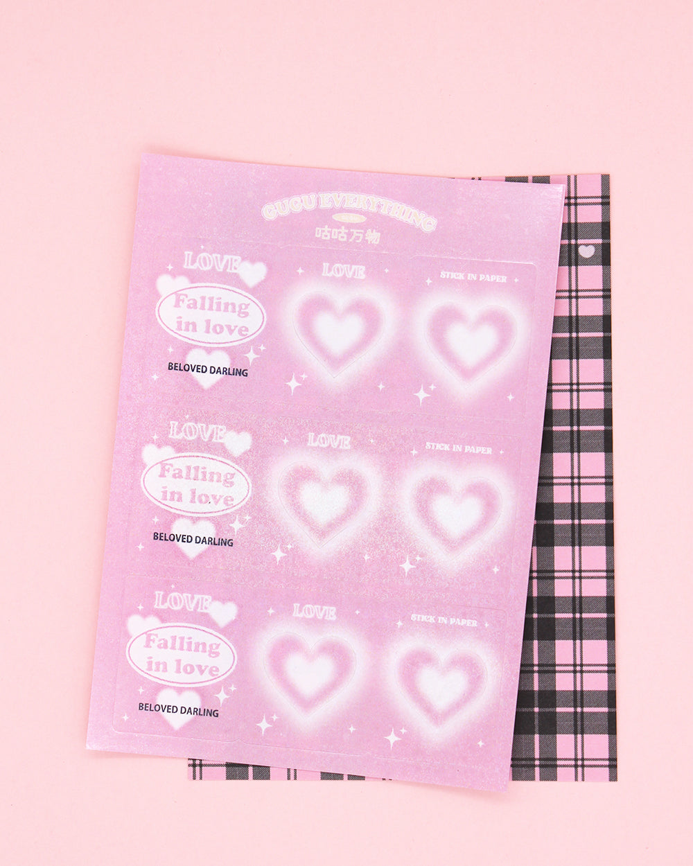 Beloved-Darling-Heart-Stick-In-Paper-Deco-Stickers-pink