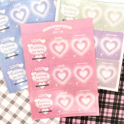 Beloved-Darling-Heart-Stick-In-Paper-Deco-Stickers