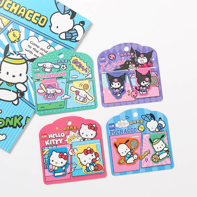 Cinnamoroll-Kuromi-Hello-Kitty-Pochacco-Comic-Style-Magnetic-Bookmarks