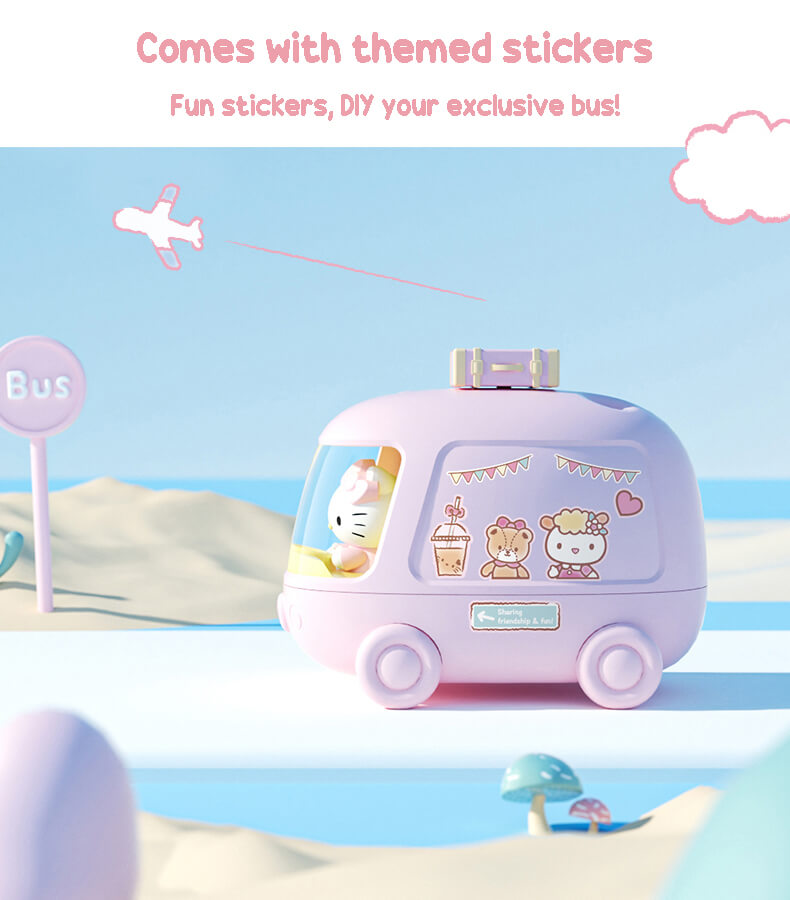 Comes with themed stickers fun stickers DIY your exclusive bus