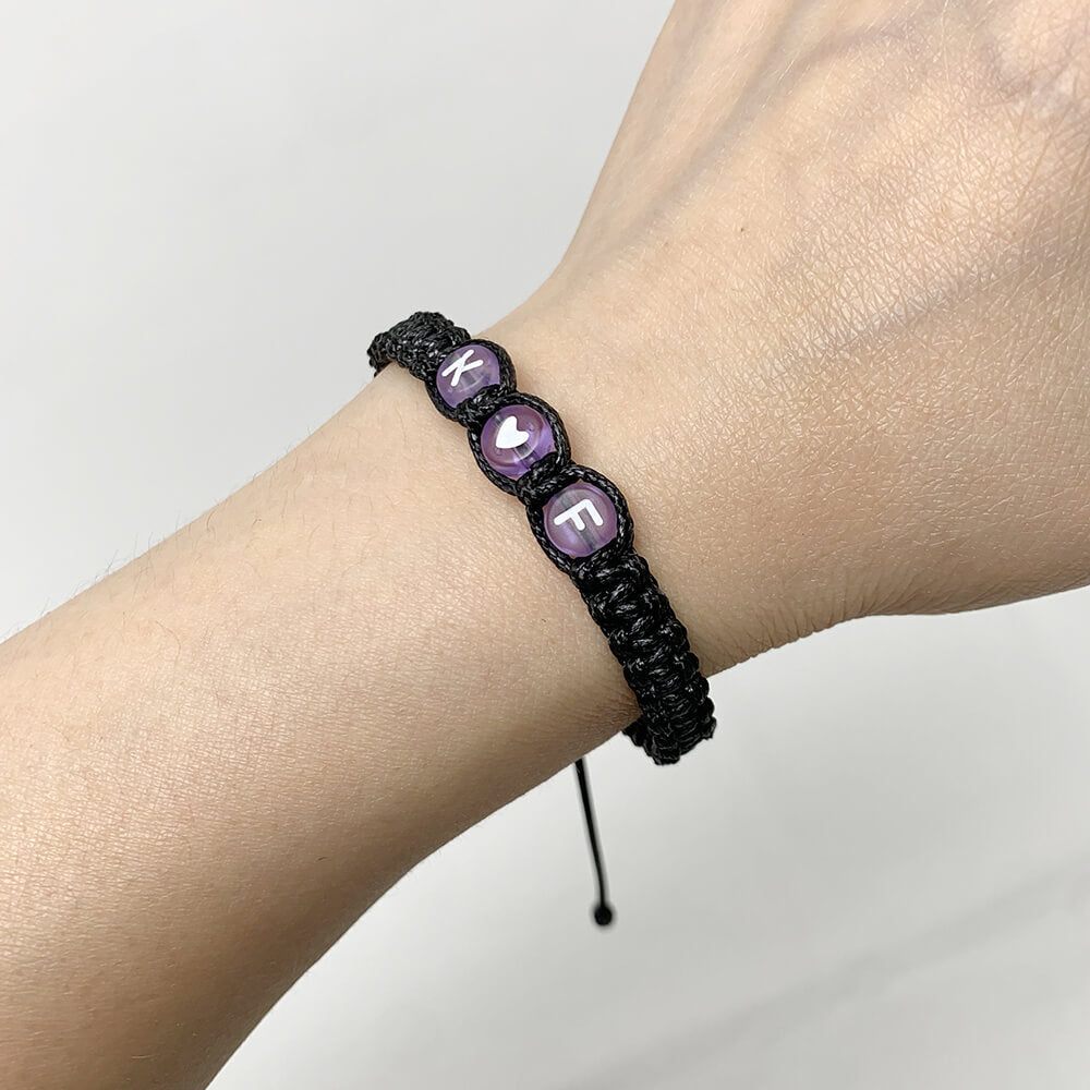 Waxed polyester cord bracelet sale