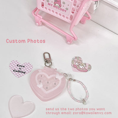 Custom-Photos-Pink-Heart-Shaped-Flip-Phone-Charm-Keychain-how-to-customize-photos