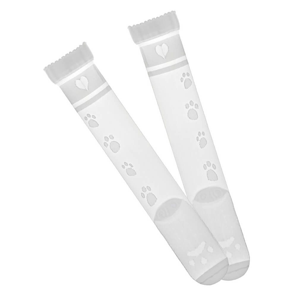 Cute-Cat-Paws-Over-the-Knee-Socks-white-one-pair