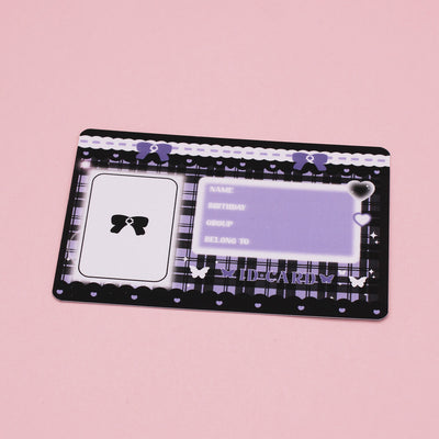 Cute-Girly-ID-Card-purple-black