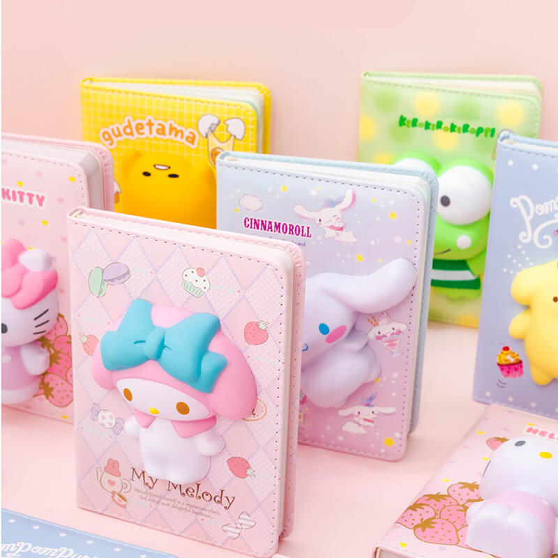 Cute-Sanrio-Characters-Decompression-Squishy-Notebooks