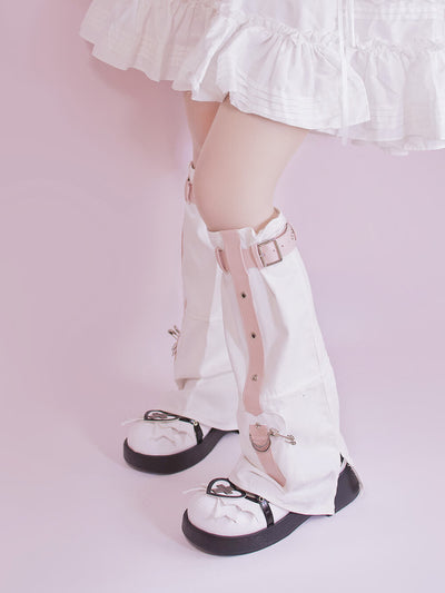 Fashion-Kawaii-Heartbeat-Crisis-White-Pink-Leg-Warmer
