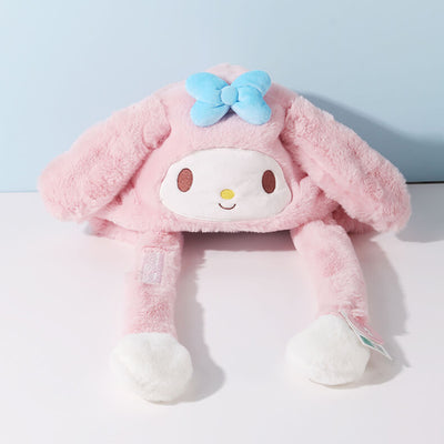 Fun-Fluffy-My-Melody-Hat-With-Flap-Movable-Ears