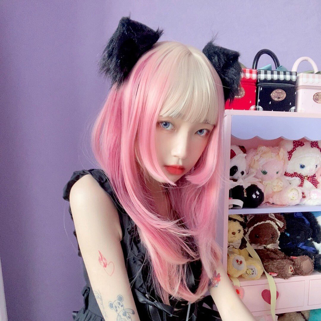 Girly-Cute--Pink-Gradient-Hair-Wig