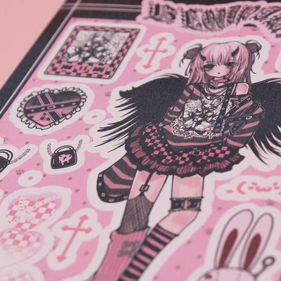 Harajuku-girl-with-angel-sticker-detail