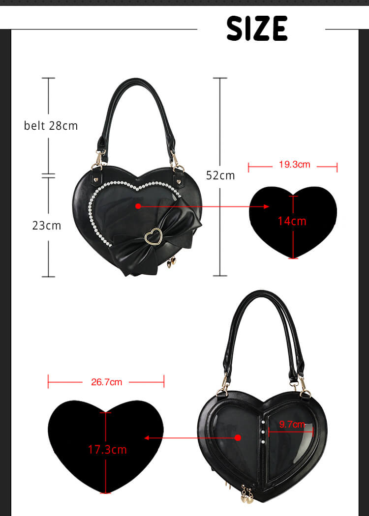 Heartbeat CP Double-sided Ita Bag - Kawaiienvy – KawaiiEnvy