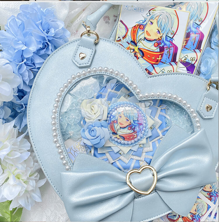 Heartbeat CP Double sided Ita Bag Kawaiienvy KawaiiEnvy