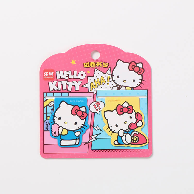 Hello-Kitty-Comic-Style-Magnetic-Bookmark-2-pcs-set