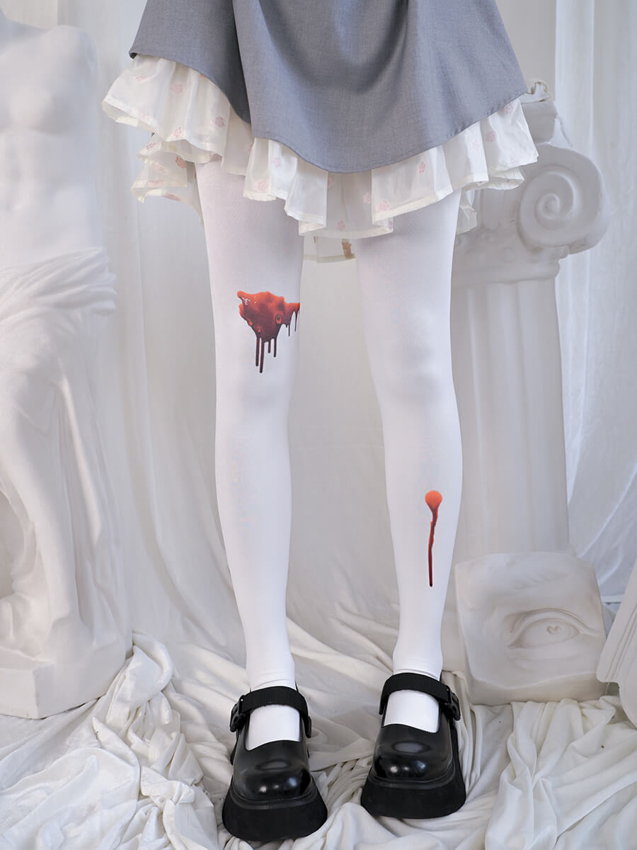 Injured-Bloody-Back-Butterfly-White-Tights-900x1200