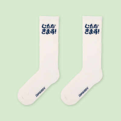 Japanese-Letter-White-Socks