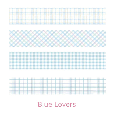 Japanese-Plaid-Series-Washi-Tapes-Blue-Lovers