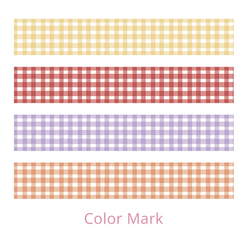 Japanese-Plaid-Series-Washi-Tapes-Color-Mark