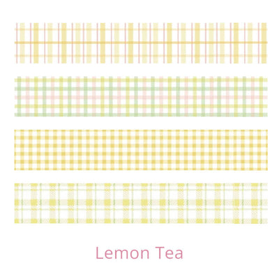 Japanese-Plaid-Series-Washi-Tapes-Lemon-Tea