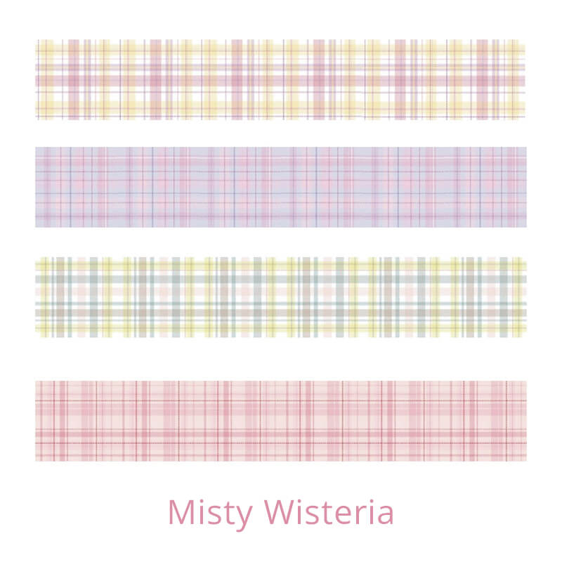 Japanese-Plaid-Series-Washi-Tapes-Misty-Wisteria