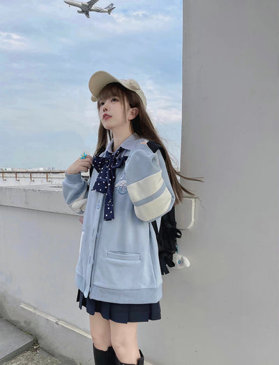 Japanese-fashion-cute-cinnamoroll-chenille-jersey-varsity-jacket