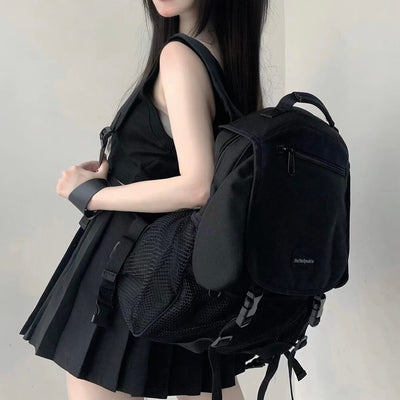 Japanese-girl-fashion-3d-puppy-ears-plain-black-oxford-cloth-school-bag