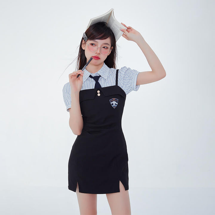 japanese dress with slits on both sides Japanese High Slit Dress