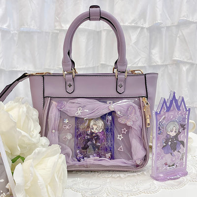 Japanese-style-fancy-lace-up-pu-purple-ita-bag