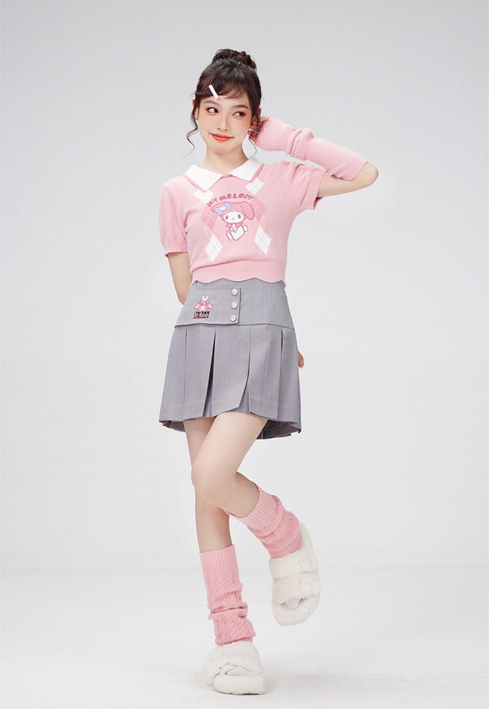 Japanese-style-girly-jk-outfit-pink-my-melody