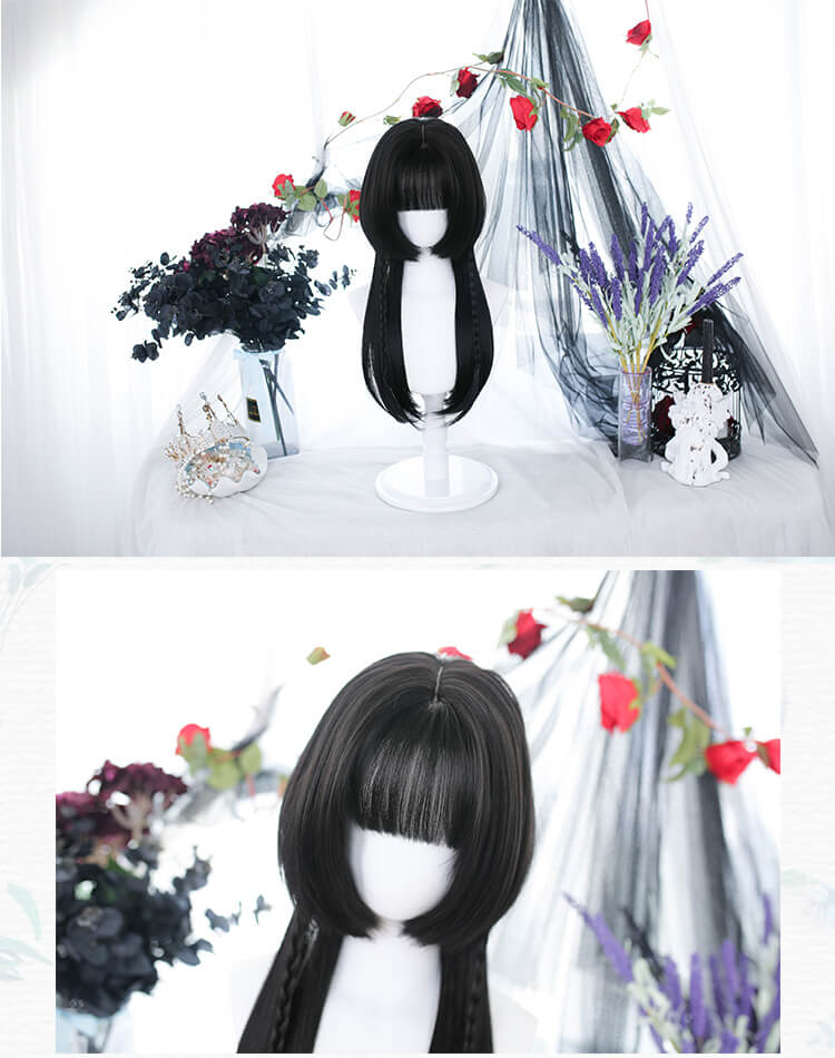 Jellyfish-Hairstyle-Princess-Cut-Black-Long-Straight-Hair-Wig