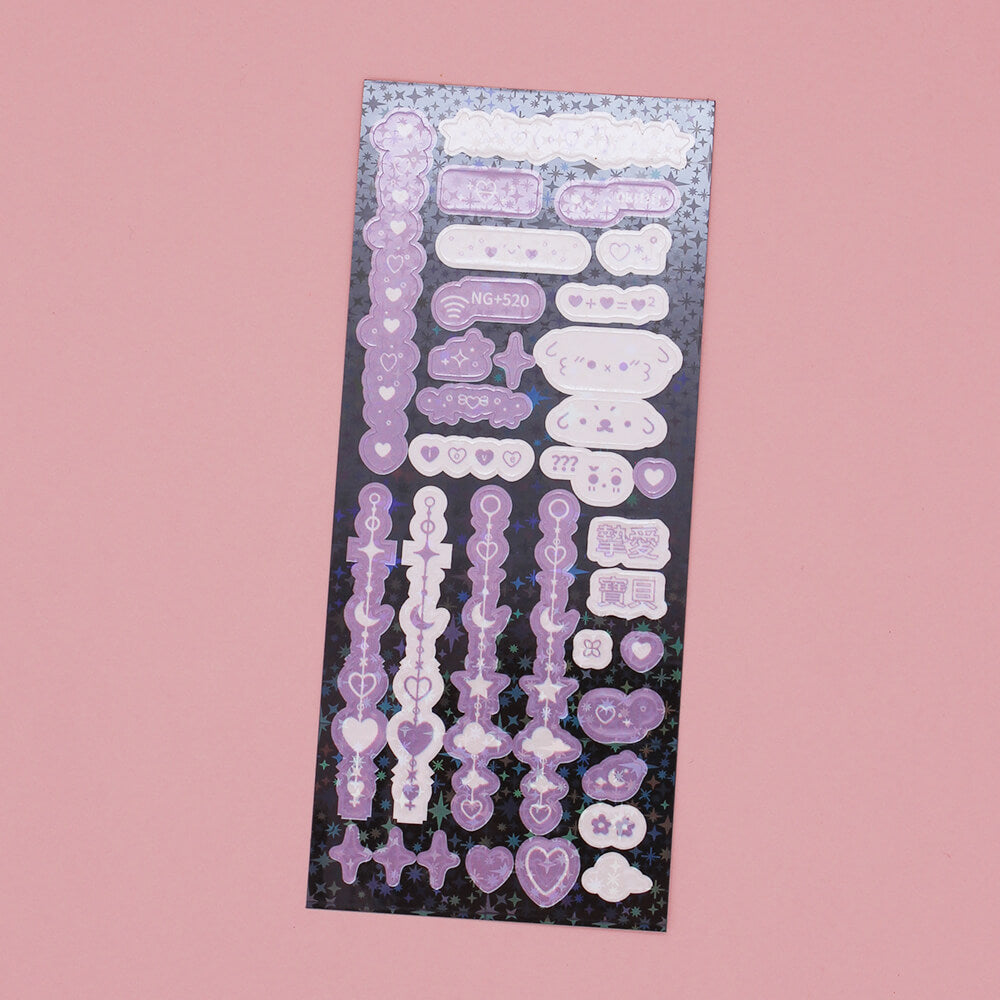 Kaomoji-Dreamy-Deco-Stickers-purple