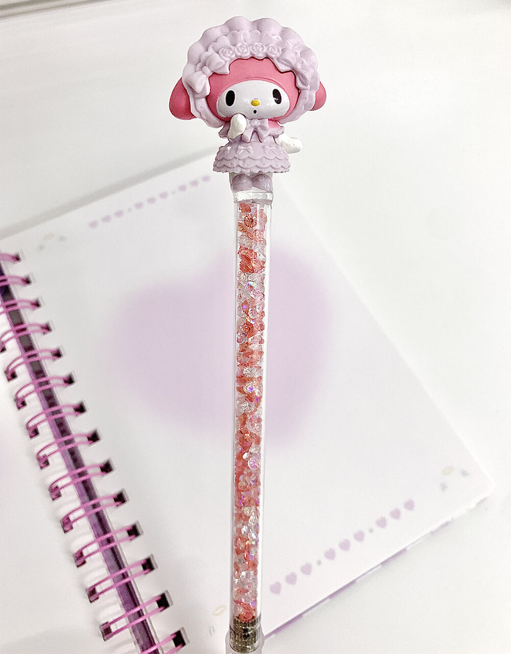 Kawaii-Lolita-My-Melody-Craft-Knife-with-Shining-pink-white-diamond-rhinestone-filling