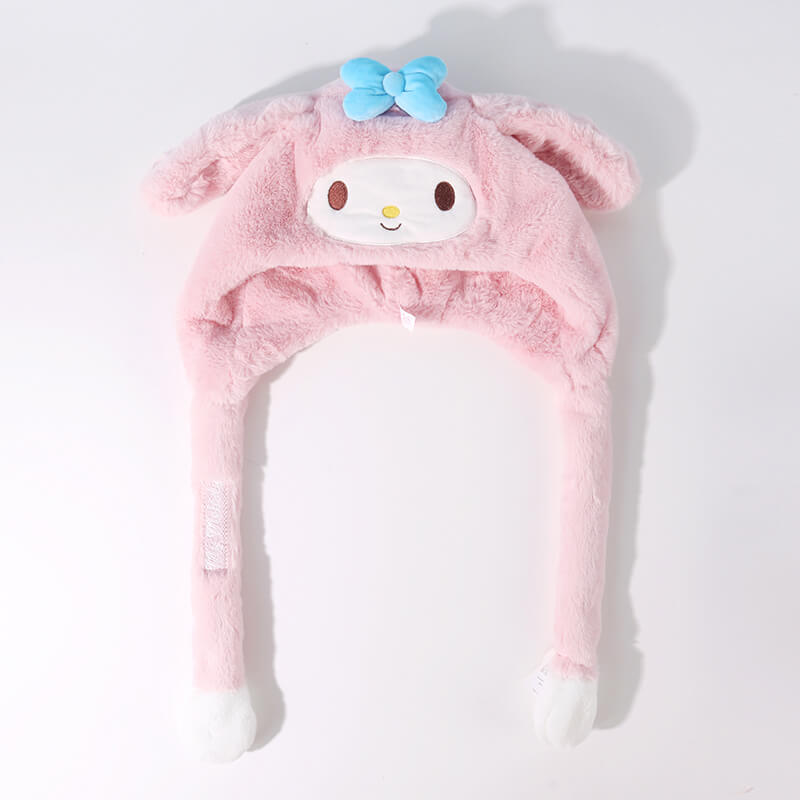 Fluffy My Melody Hat with Flap Dancing Ears – KawaiiEnvy