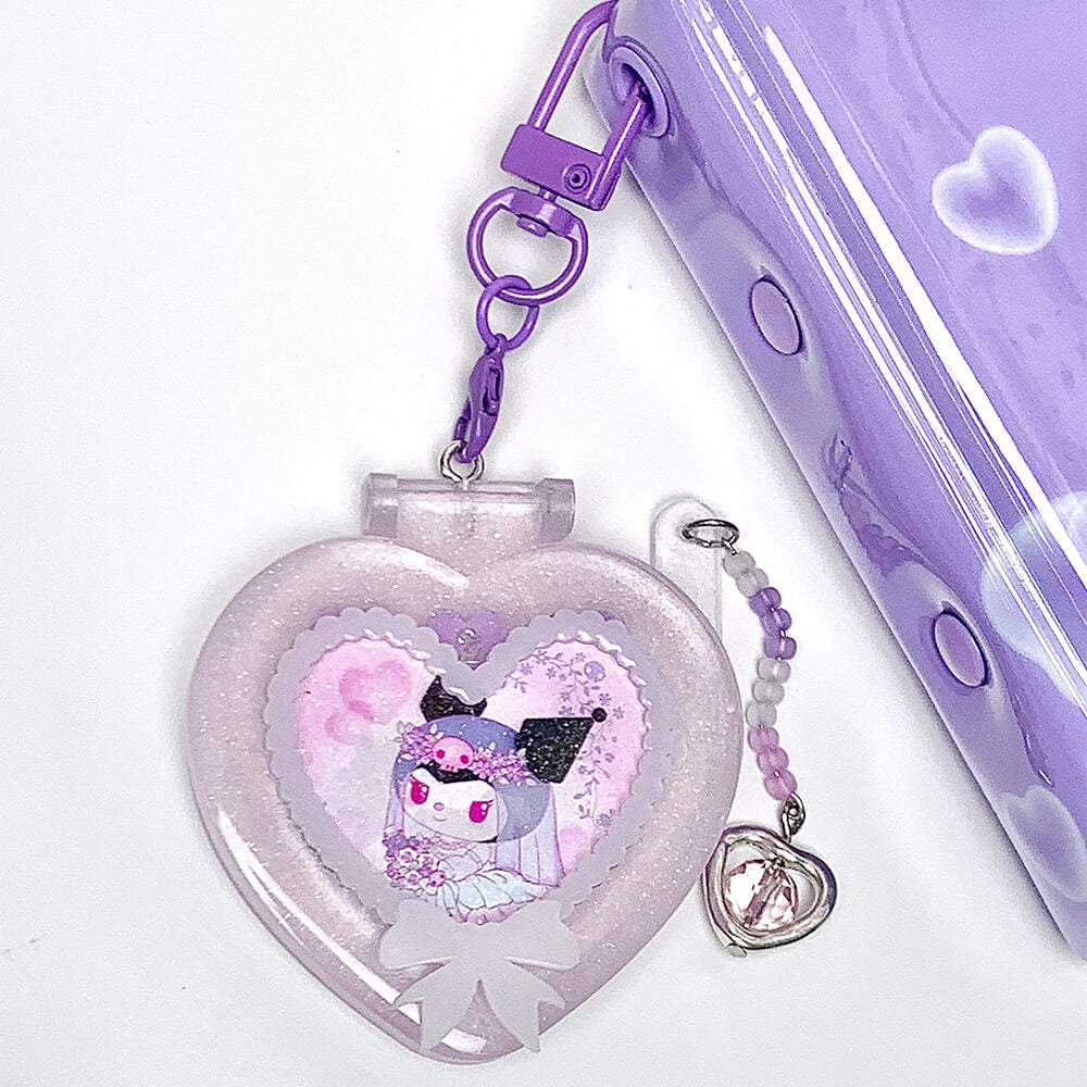 Custom Photo Purple Flip Phone Charm Keychain - Kawaiienvy – kawaiienvy