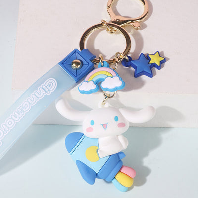 Kawaii-sanrio-universe-walk-series-rocket-cinnamoroll-doll-wristlet-keychain