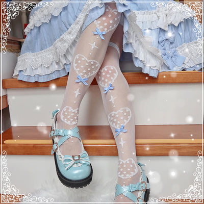 Lolita Heats Bows Knee Socks