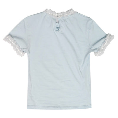 Light-Blue-Angel-Kitten-Cross-Printed-Trim-Lace-Short-Sleeve-T-Shirt-backside-display
