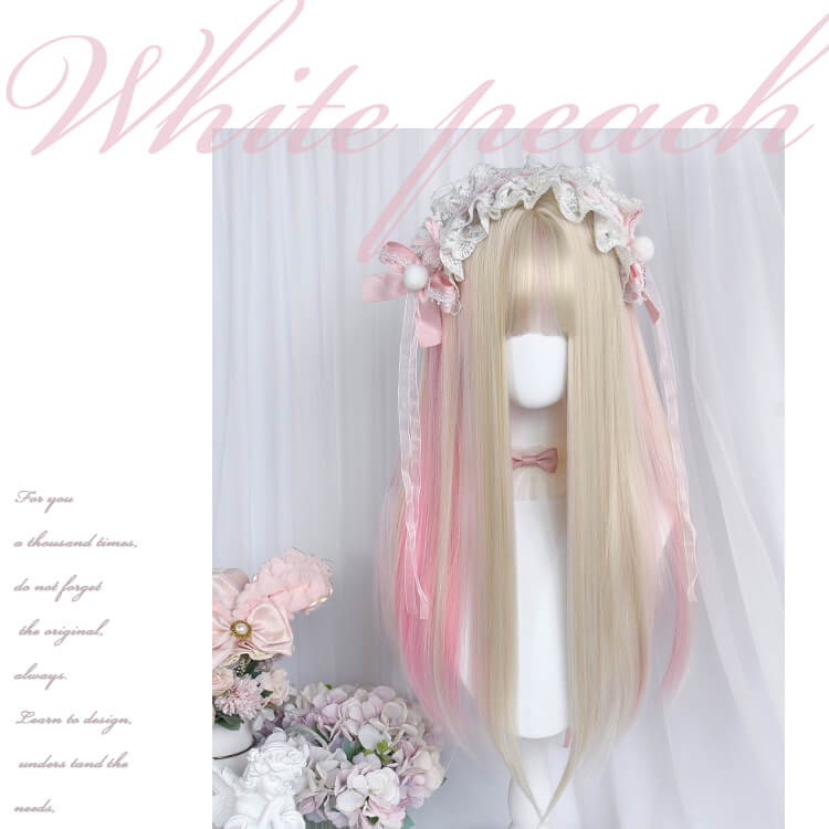 Lolita-Costume-Wig-gold-pink-dyed-long-hair-wig
