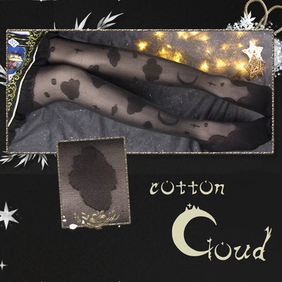 Lolita-Cotton-Cloud-Over-Knee-Socks-black