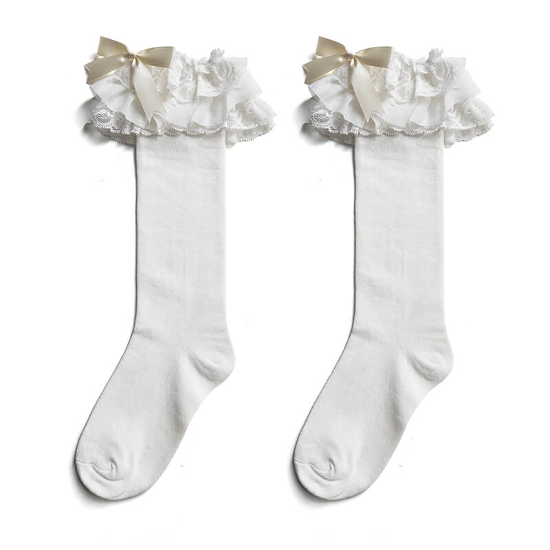 2020 New Girls Lace Falbala Hollow Lolita Ruffled Socks For