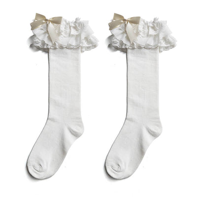 Lolita-Lace-Ruffle-Ribbon-Bow-Knee-Socks-white