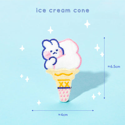 Lovely-Mong-Mong-Embroidered-Patch-ice-cream-cone-design