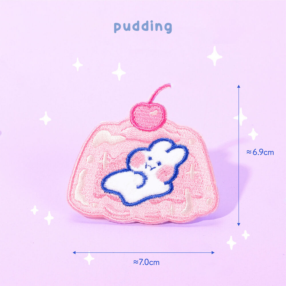 Lovely-Mong-Mong-Embroidered-Patch-pudding-design