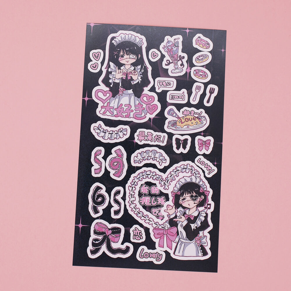 Maid-Love-Sticker-pink