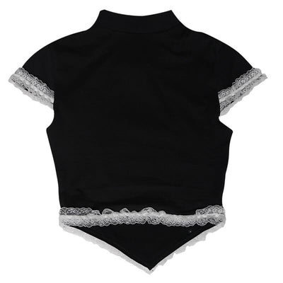 Maid-Print-Cutout-Heart-Cheongsam-Short-Sleeve-T-Shirt-black-backside