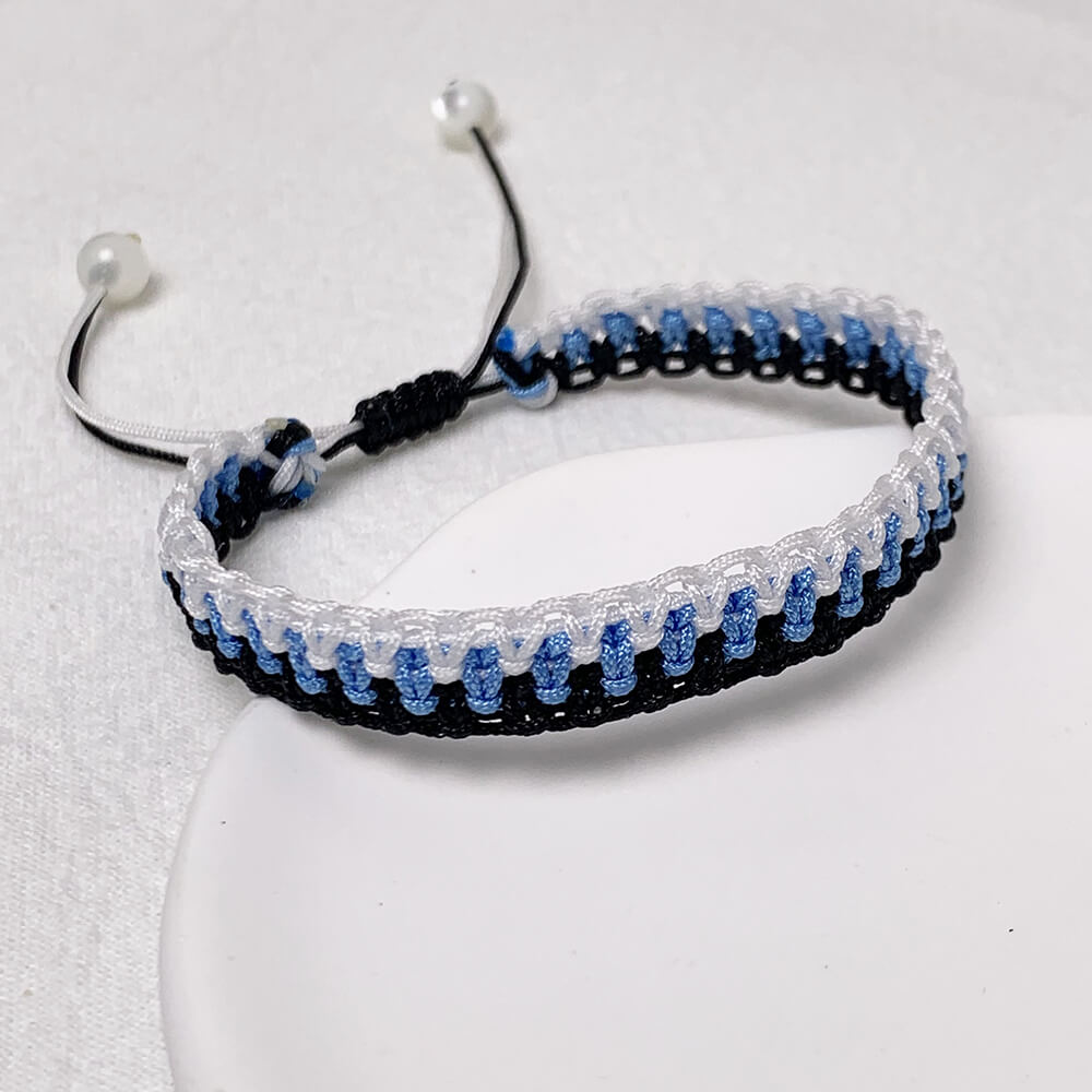 Thin blue line friendship bracelet on sale